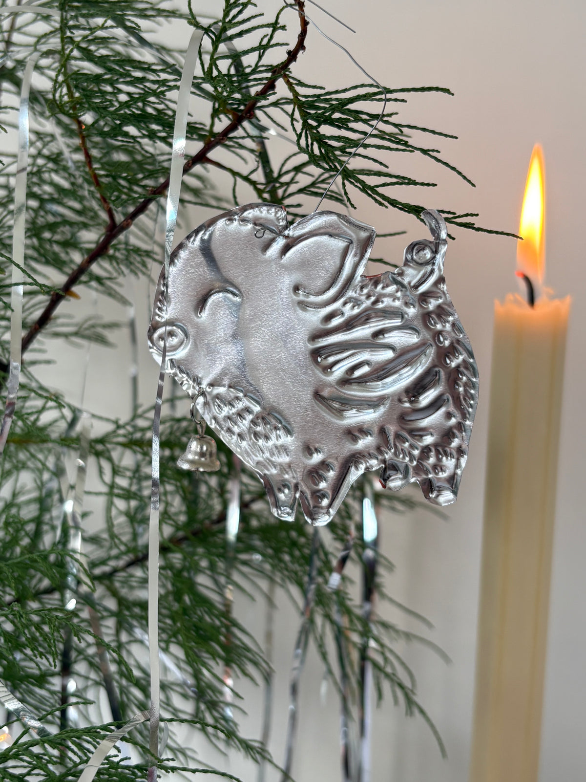 Little Boar Tin Embossed Decoration