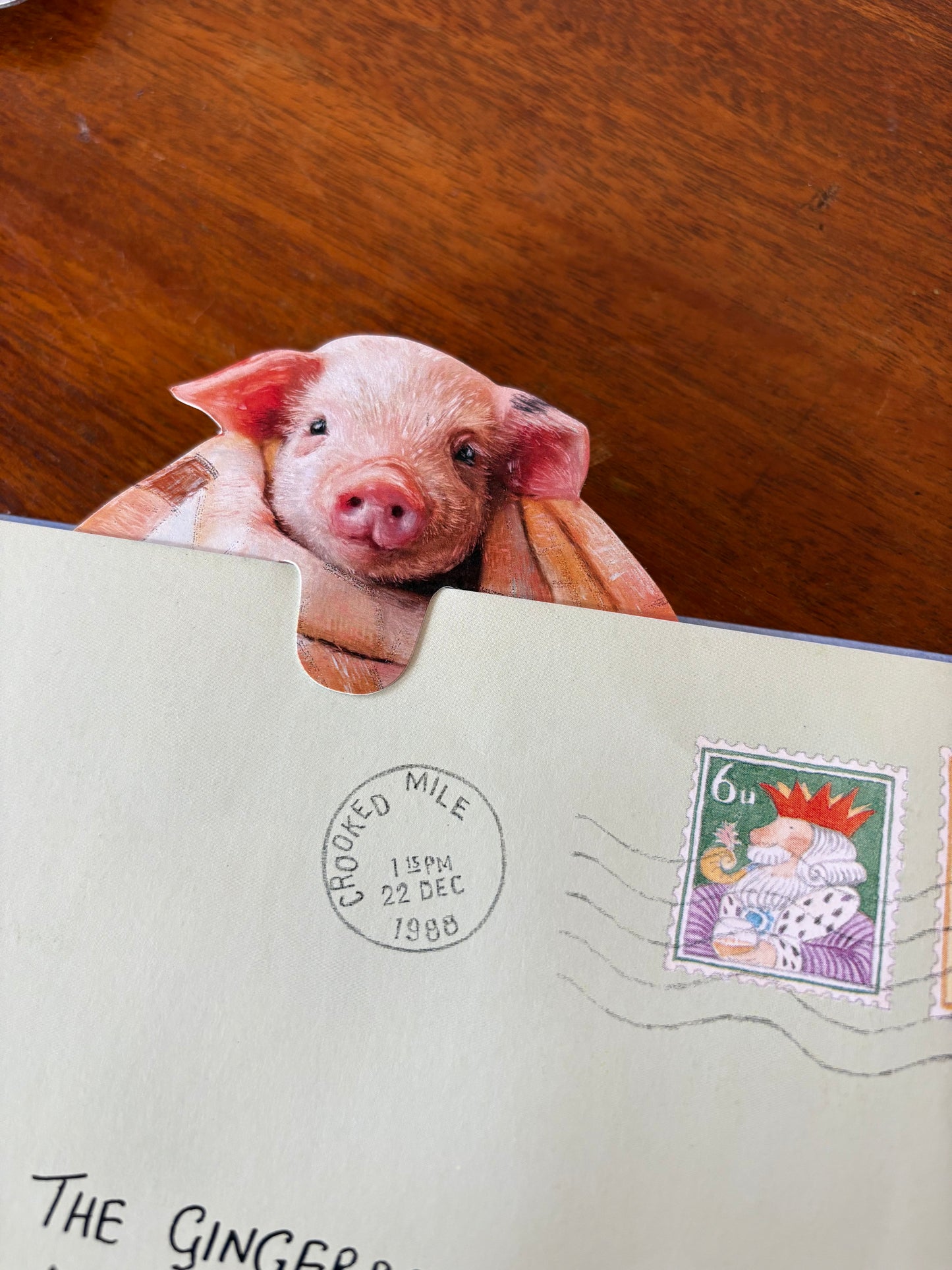 Pig in Blanket Paper Bookmark