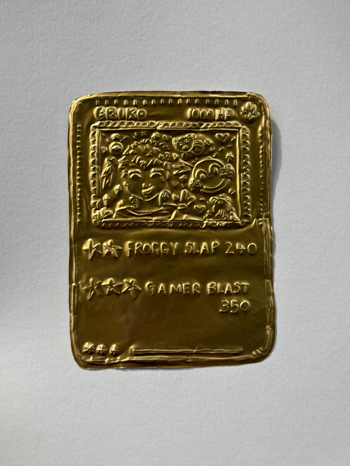 Tin Embossed Custom Trading Card Portrait