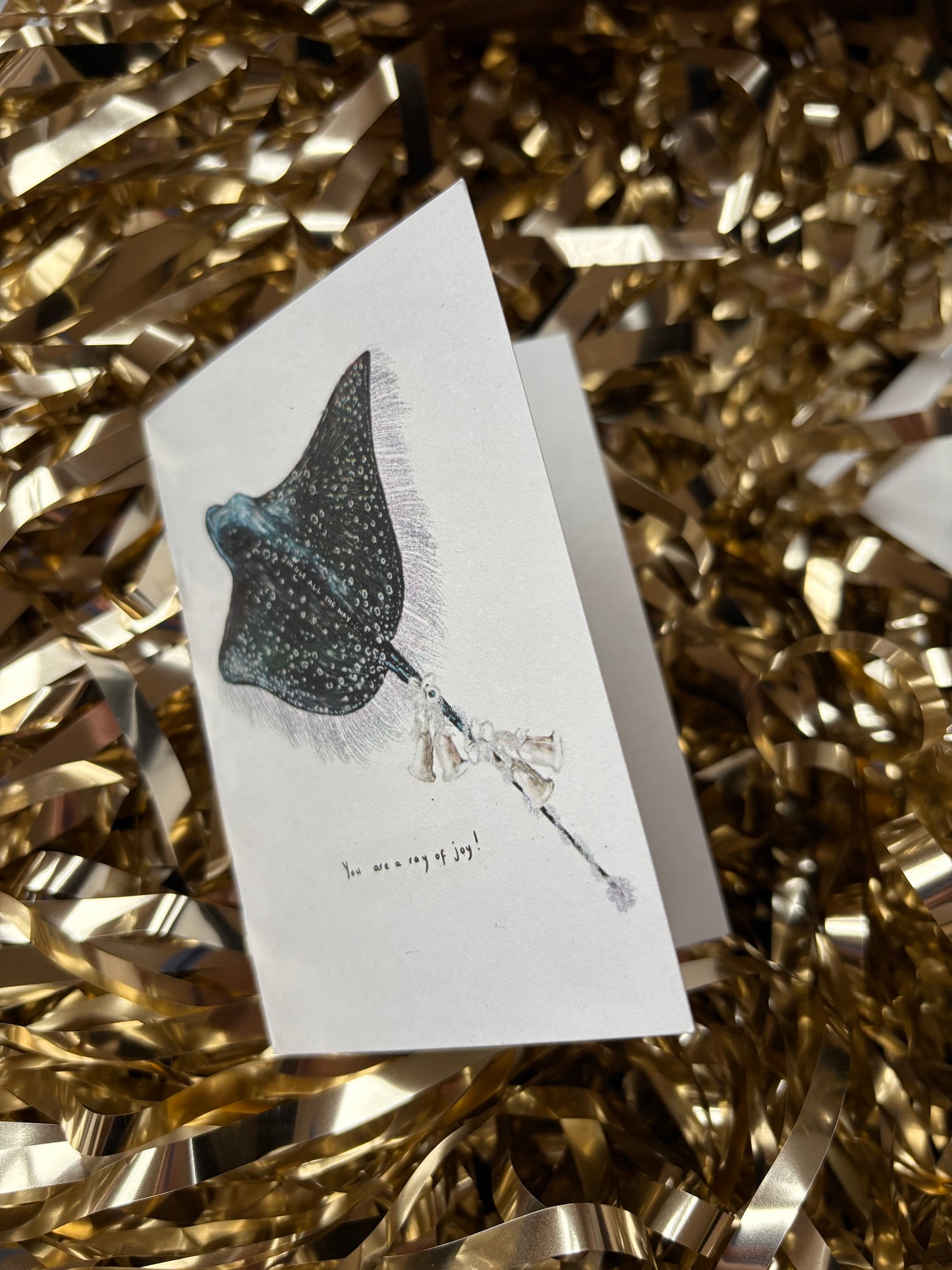 (Spotted Eagle) Ray of Joy Christmas Card