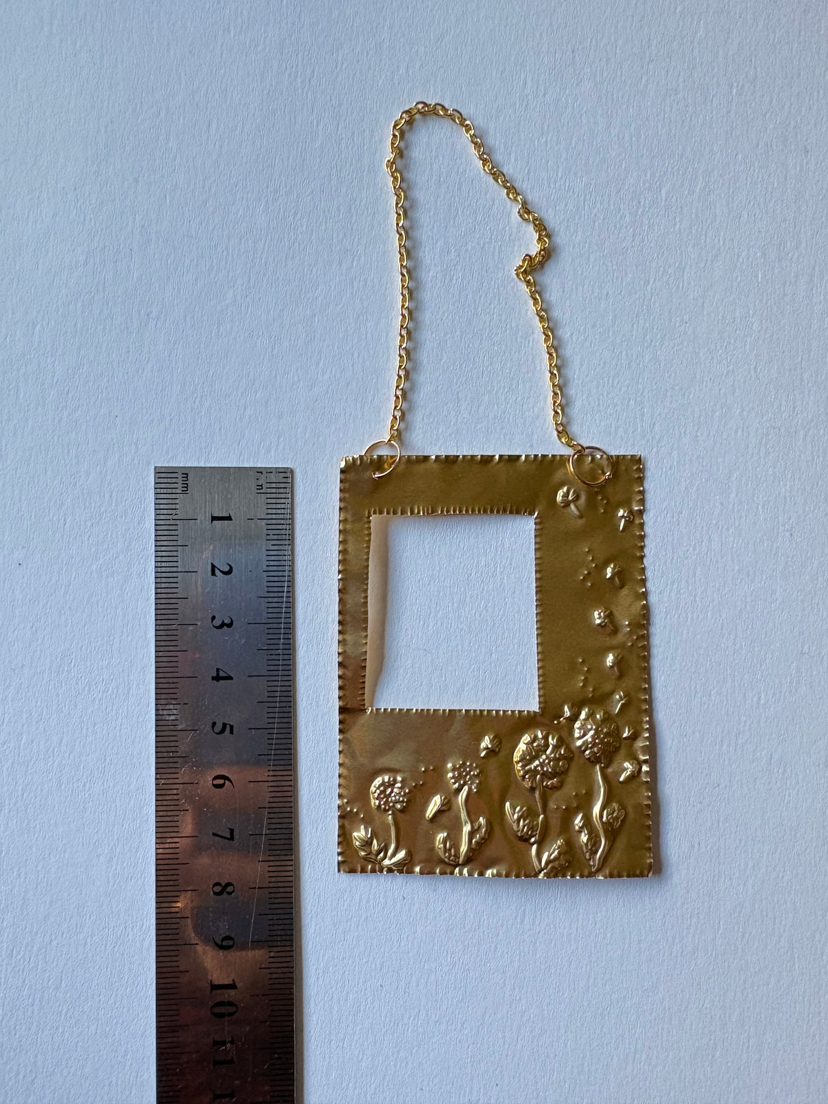 Dandelion Tin Embossed Mini Frame