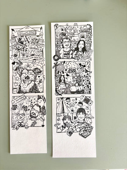 Custom Illustrated Photo Strip Portrait