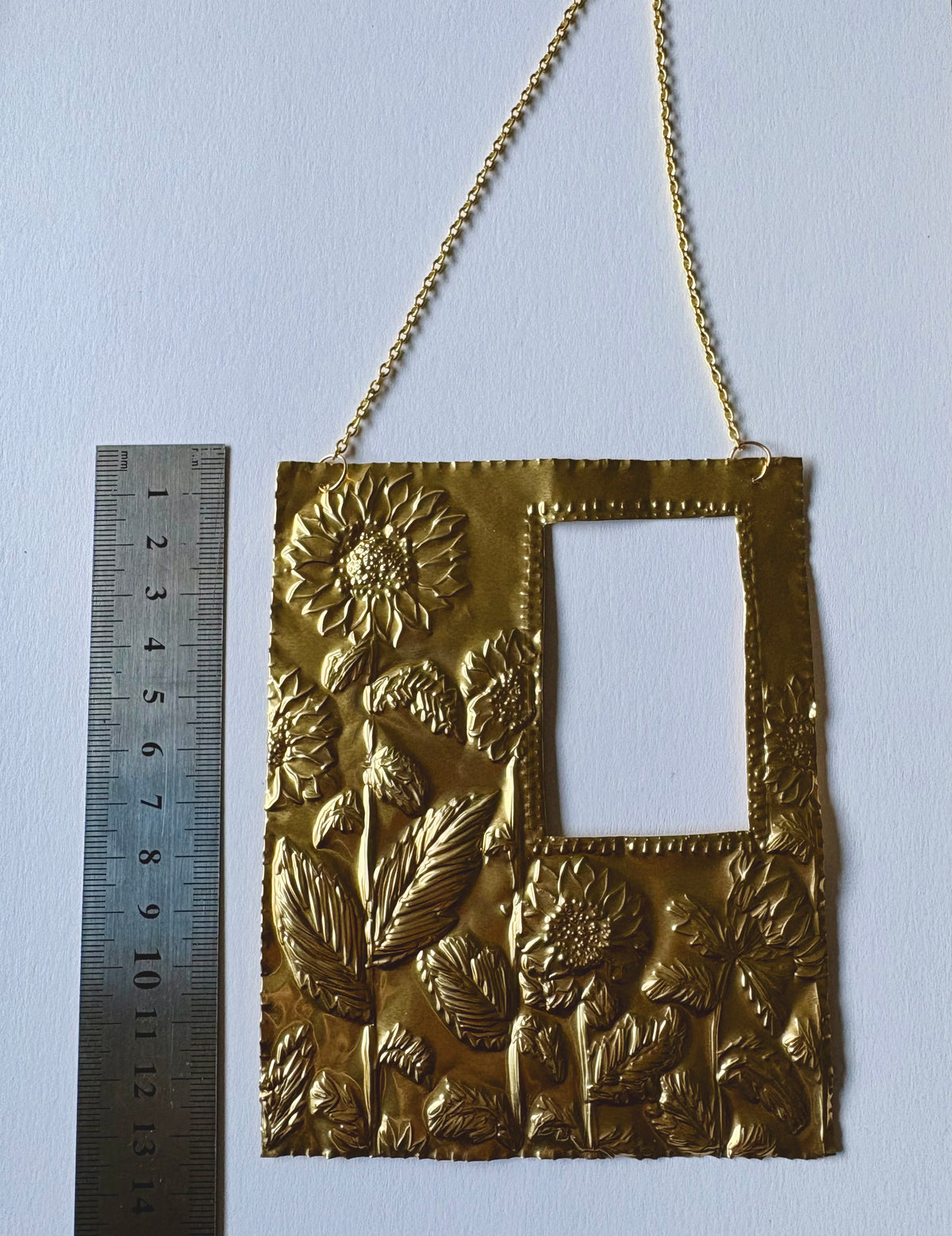 Sunflower Tin Embossed Frame