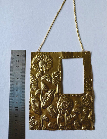 Sunflower Tin Embossed Frame