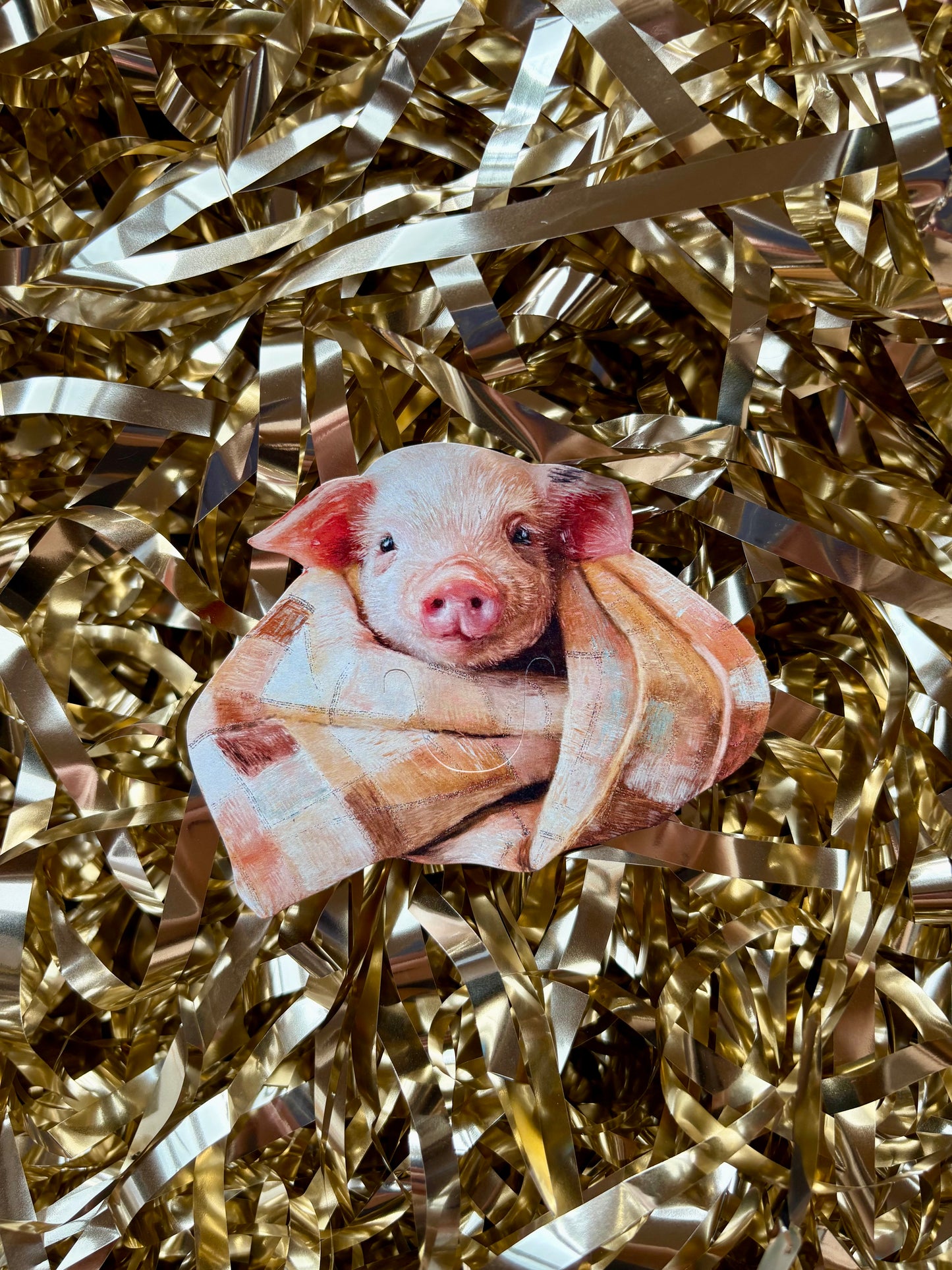 Pig in Blanket Paper Bookmark