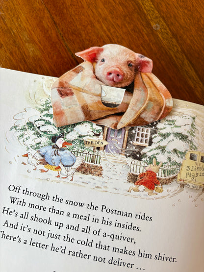 Pig in Blanket Paper Bookmark