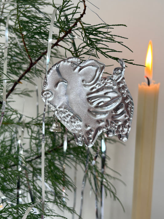 Little Boar Tin Embossed Decoration