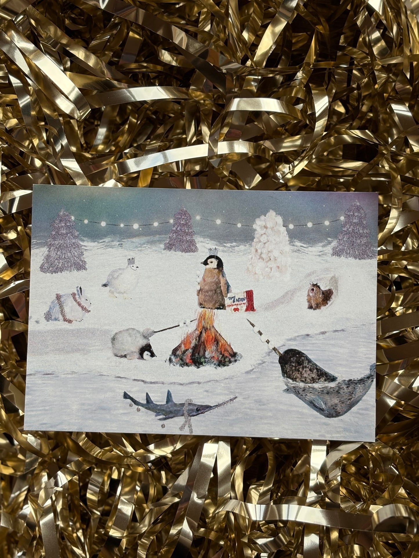 Merry Marshmallow Postcard