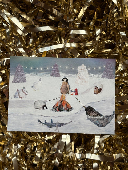 Merry Marshmallow Postcard