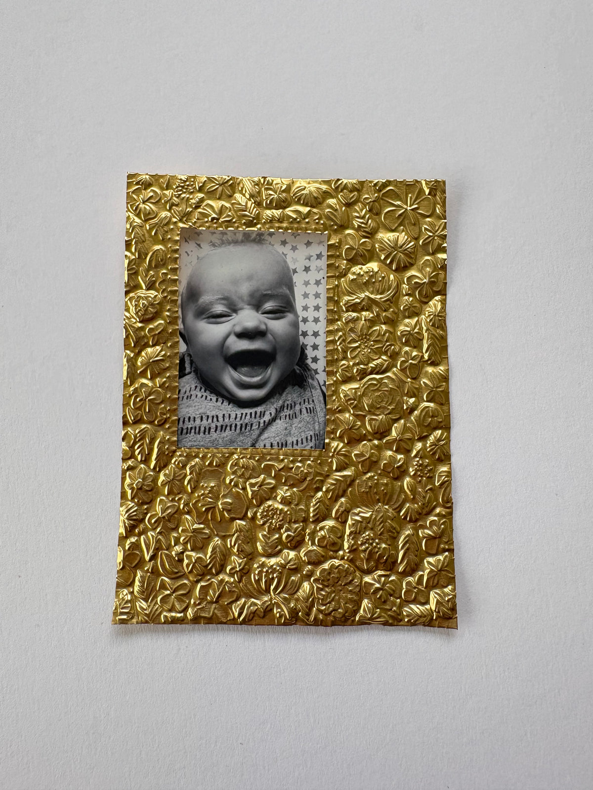 Floral Tin Embossed Frame