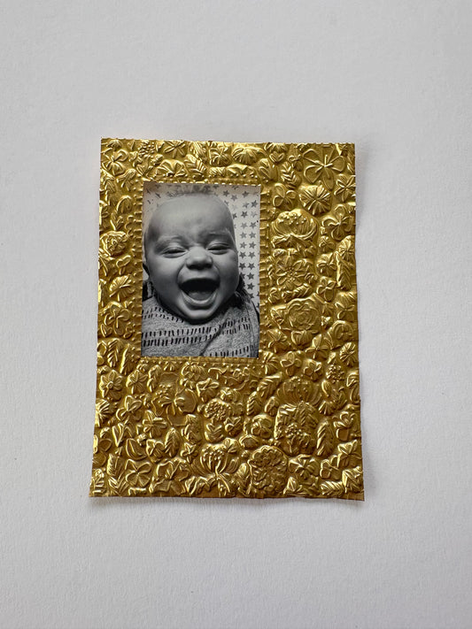 Floral Tin Embossed Frame
