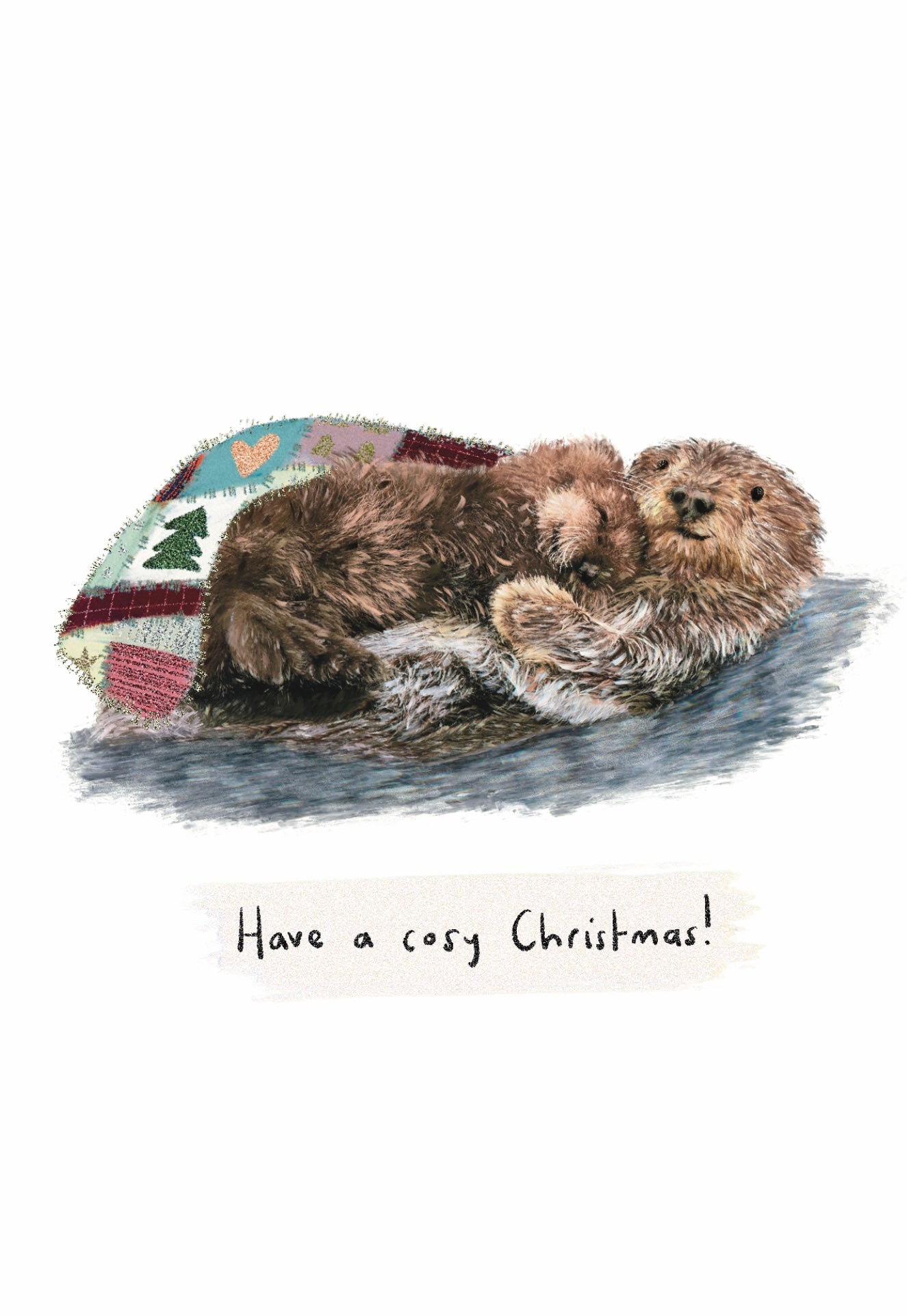Cosy Otters Christmas Card