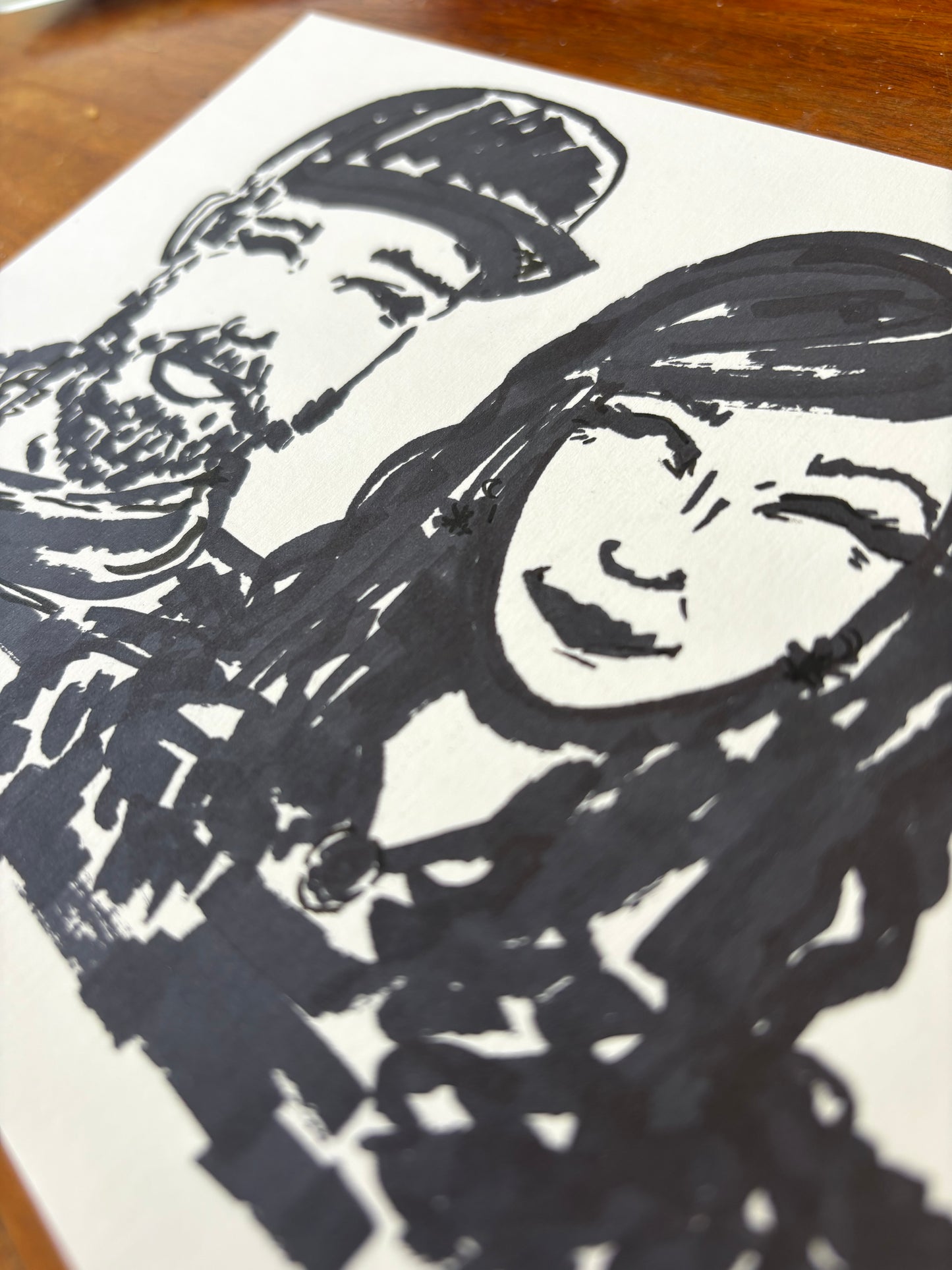 Hand drawn Inky Portrait