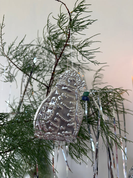 Penguin Tin Embossed Decoration