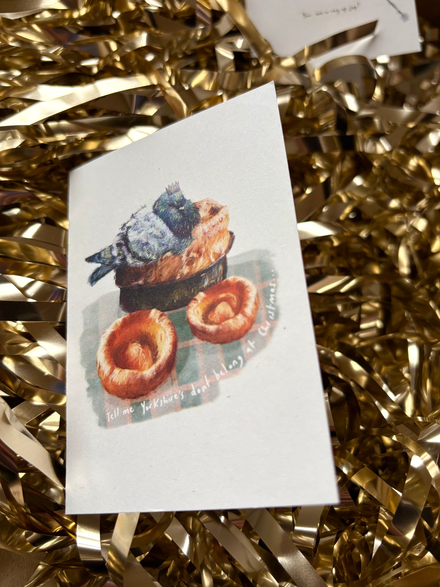 Pigeon Pudding Christmas Card