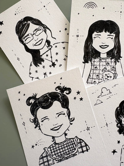 Mini Hand-drawn Portrait