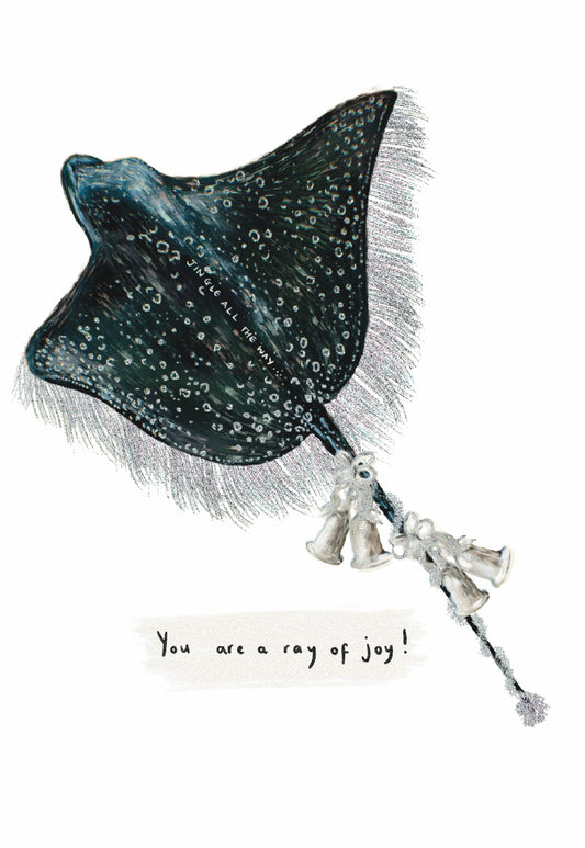 (Spotted Eagle) Ray of Joy Christmas Card