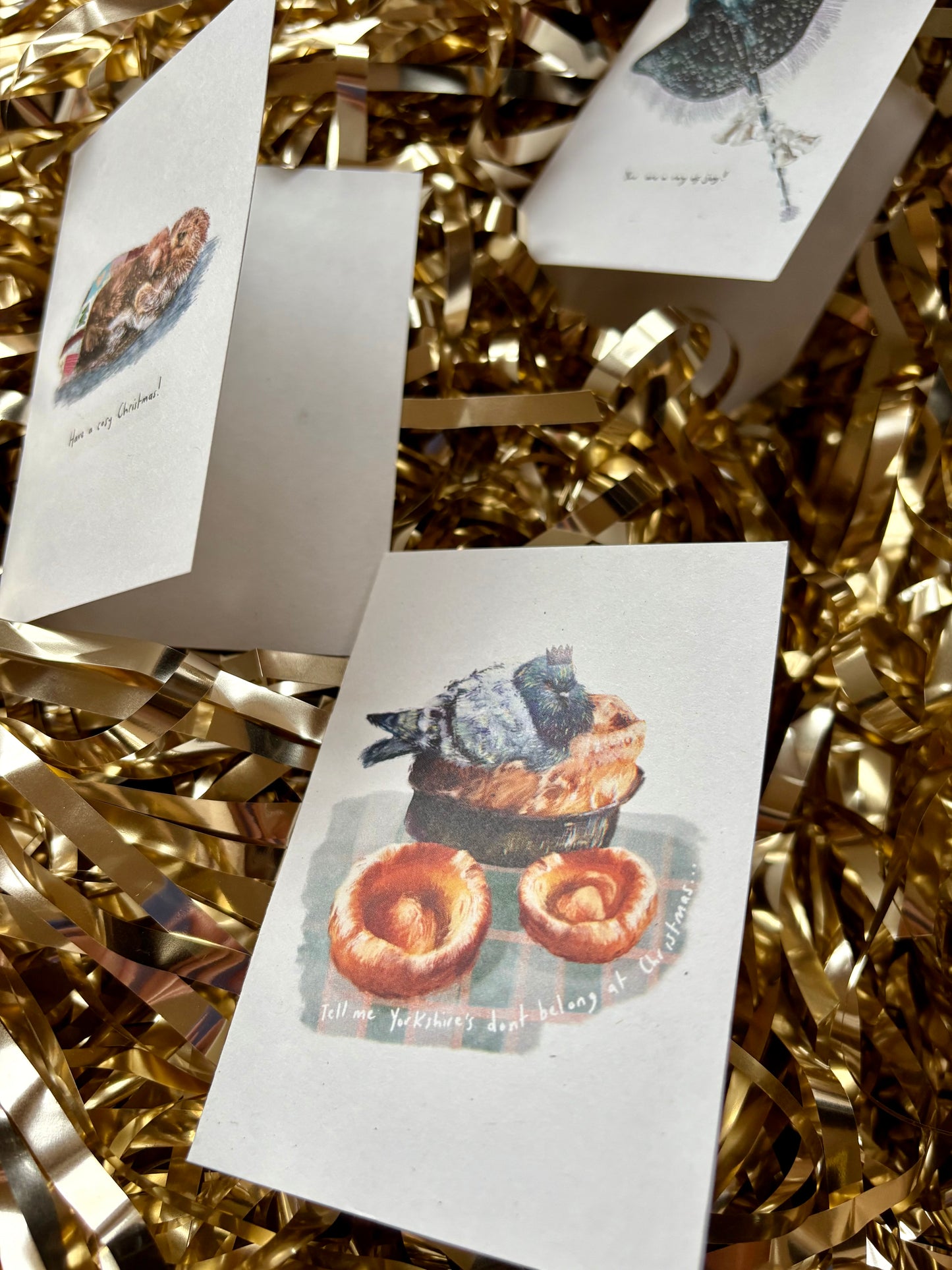 Pigeon Pudding Christmas Card