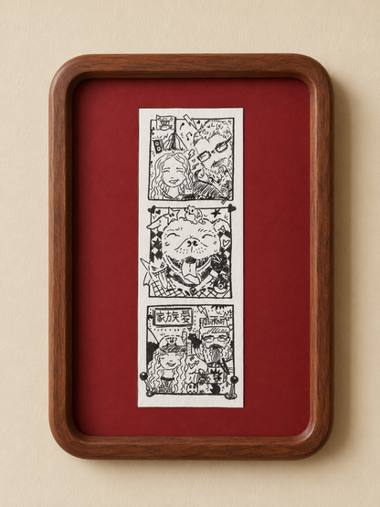 Custom Illustrated Photo Strip Portrait